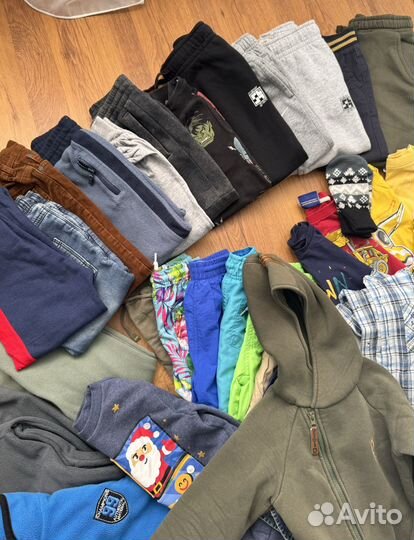 Большой пакет вещей на мальчика 110 116