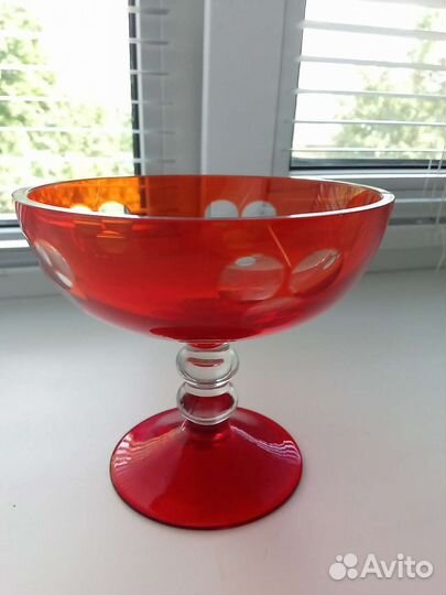 Ваза для фруктов, СССР, Стекло СССР, Конфетница