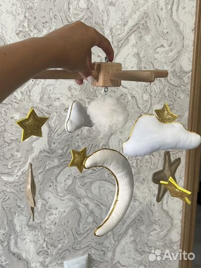 Мобиль, держатель для мобиля, музыкальный блок