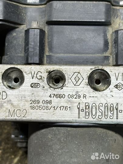 Renault Logan 2 блок ABS