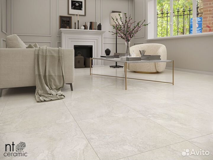 Керамогранит Travertine Bianco 60 x 60 Матовый