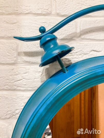 Интерьерное зеркало, зеркало в металлической раме