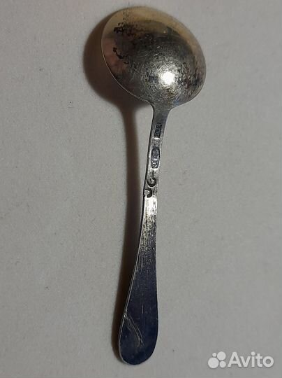 Солонка хрусталь металл, ложка серебро