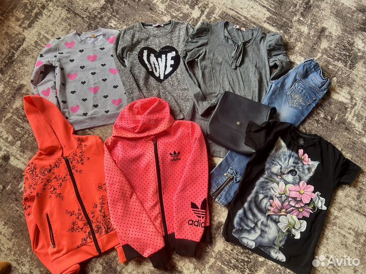 Вещи пакетом для девочки 116 122 128