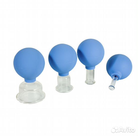 Банки вакуумные массажные стеклянные