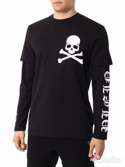 Лонгслив хлопковый Philipp Plein