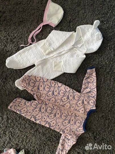 Пакет вещей на девочку 1-2 месяца