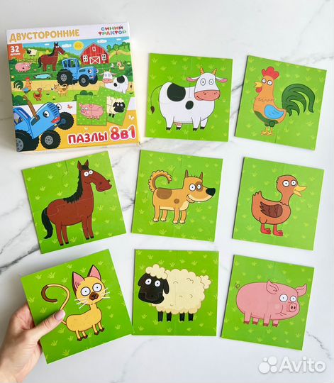 Новые пазлы детские от 15 до 60 деталей