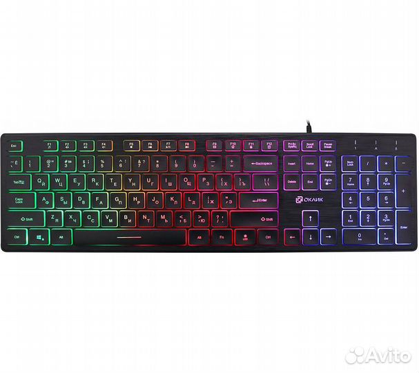 Клавиатура Оклик 550ML, черный