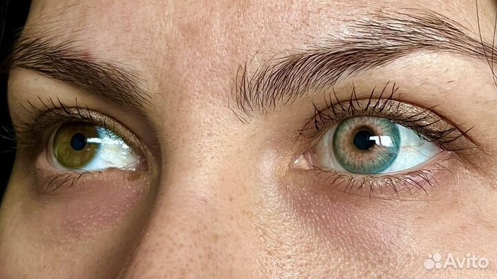 Линзы контактные голубые