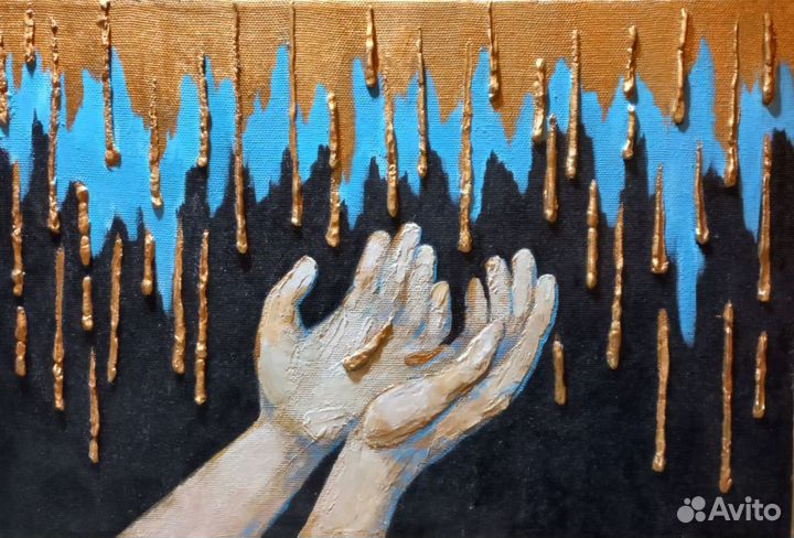 Картина акрилом на холсте