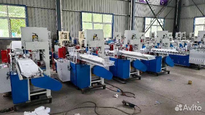 Оборудование станок для производства салфеток