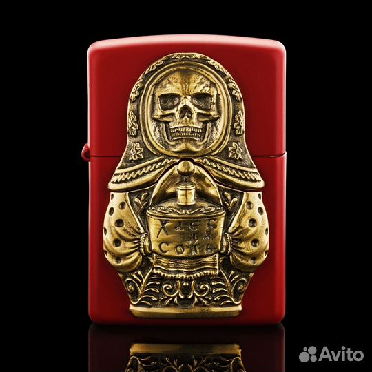 Зажигалка Zippo - Матрёшка: Хлеб да Соль