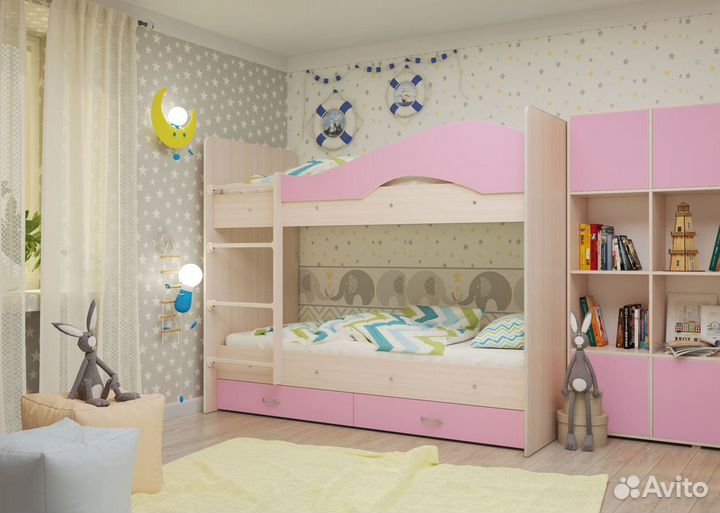 Детская кровать двухъярусная