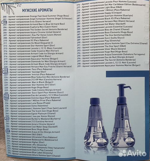 Наливная парфюмерия reni