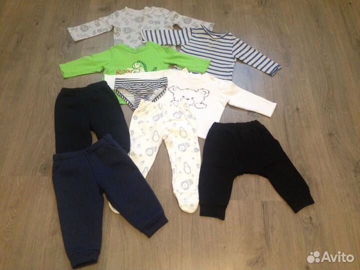 Пакет вещей на мальчика от 6 мес до года(60-80 см)