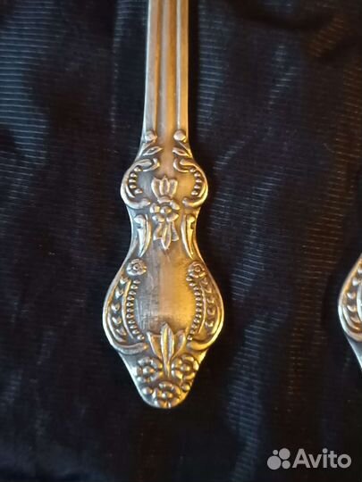 Ложки чайные, для мороженного. Роза. Мельхиор