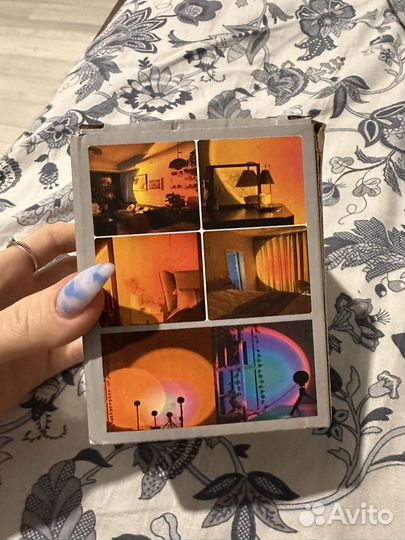 Лампа закат, настольная лампа