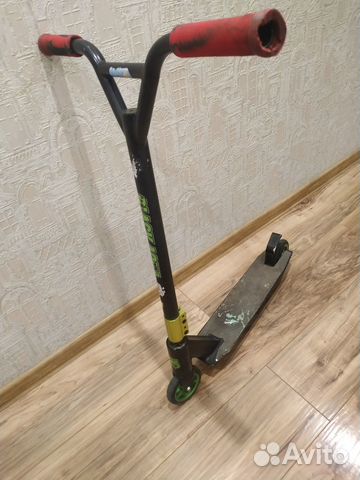 Трюковой самокат Black Aqua stunt scooter-6