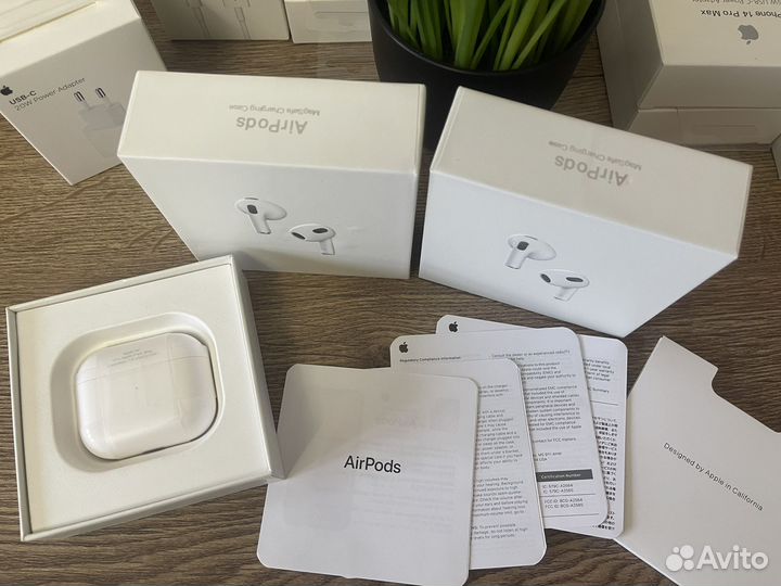 Наушники apple AirPods 3 реплика 1:1