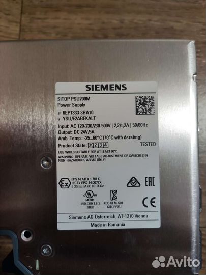 Блок питания siemens sitop PSU200M