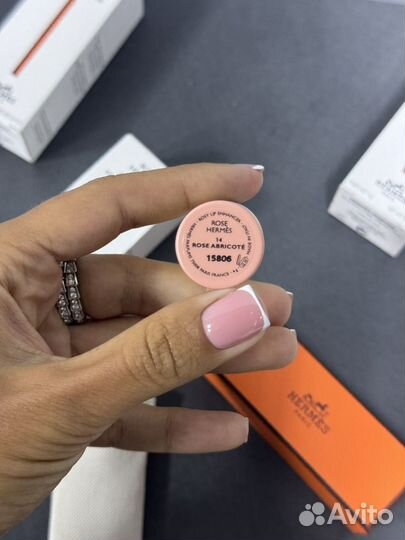 Hermes бальзам для губ 14 rose abricote оригинал