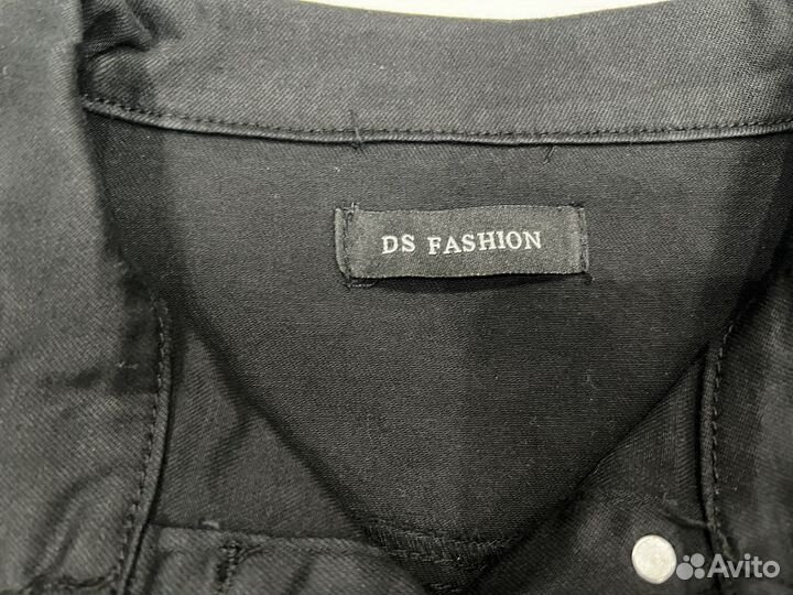 Джинсовая куртка женская черная размер L