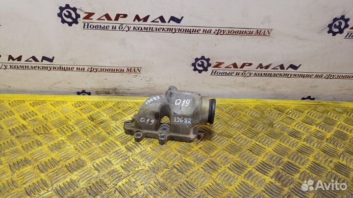 Патрубок водяной, корпуса термостата Man Tga Tgs