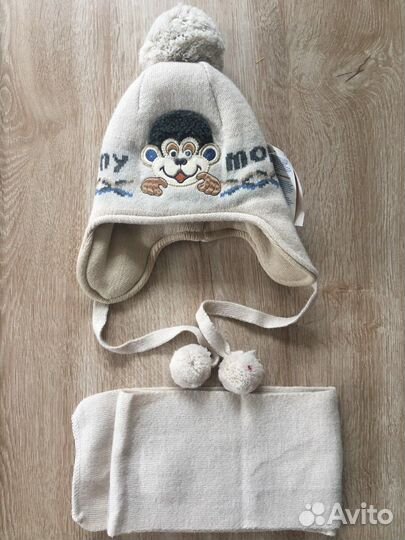 Новый комплект шапка и шарф