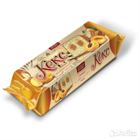 Кекс русский бисквит с абрикосовой начинкой 225г