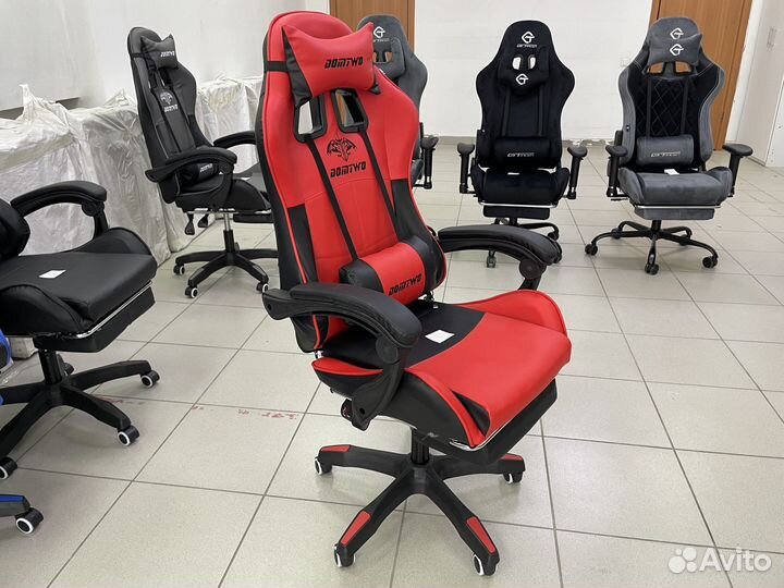 Игровое кресло компьютерное кресло 206F красный