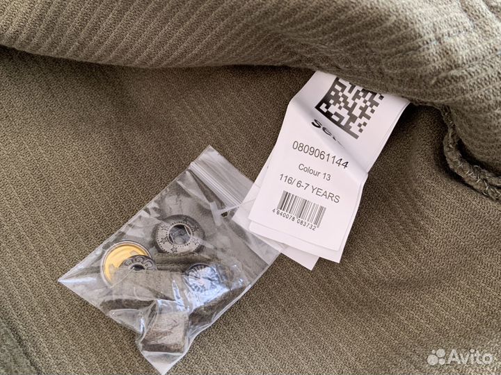 Рубашка вельветовая с теплым капюшоном 116