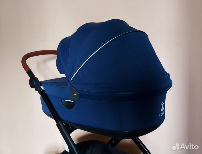 Люлька Stokke V6 Deep Blue (кап с расширением)