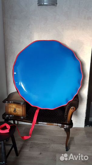 Тюбинг с пластиковым дном 95см