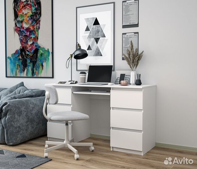 Письменный стол Норд 1 Белый