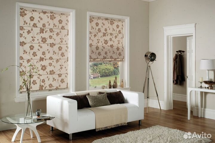 Рулонные шторы с замером и монтажом