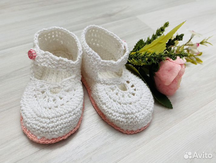 Вязаные пинеточки и носочки