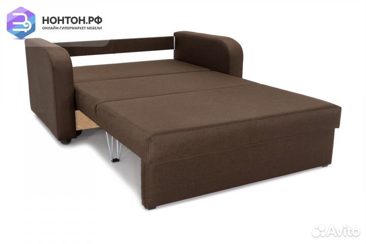 Диван Бруно рогожка коричневая