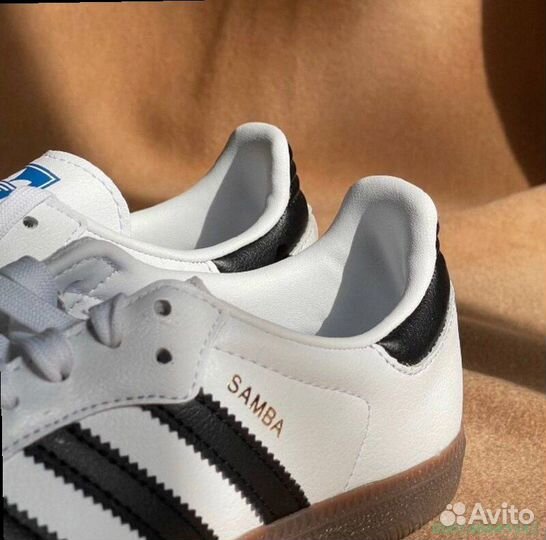Кроссовки Adidas Samba Белые (Арт.22298)