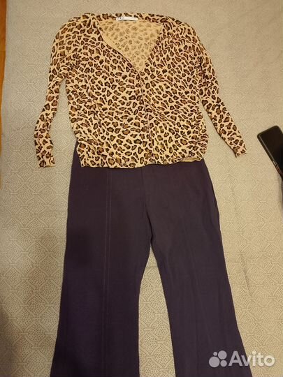 Брюки клёш, кофта