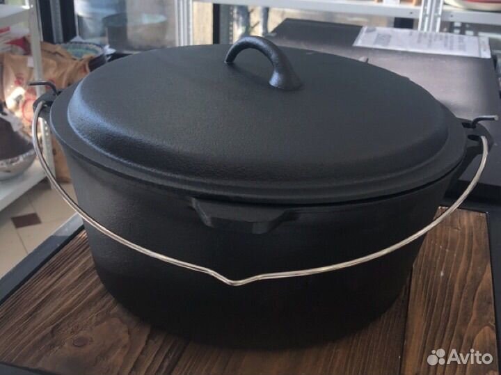 Казан-котелок-кастрюля чугунная