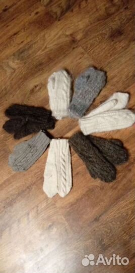 Варежки новые шерсть 100