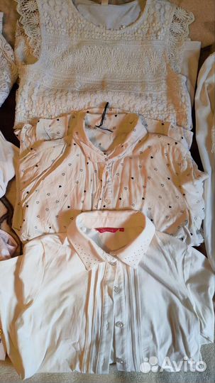 Школьные рубашки блузки на девочку 158