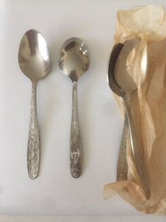 Ложка чайная нержавеющая сталь Роза. 12 шт новые