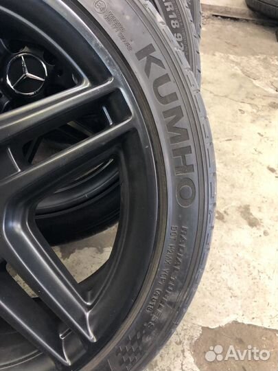 Колеса на mercedes r18 AMG C, E класс черные