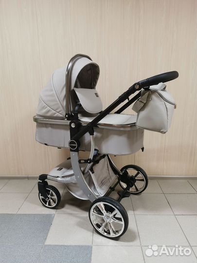 Коляска Luxmom 608 3в1 экокожа