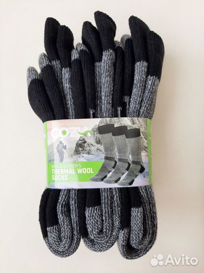 Носки к-т 3 пары мерино шерсть 80 проц р. M-L