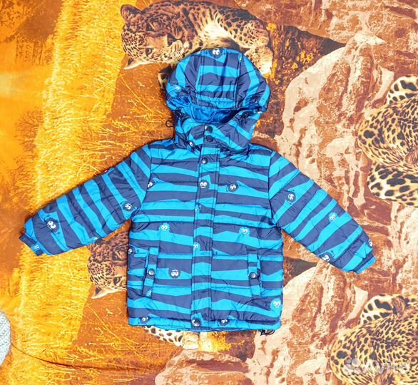 Куртка весенняя для мальчика 104, с вещами пакетом
