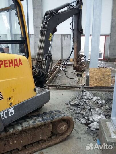 Услуги Мини- экскаватора и гидромолота