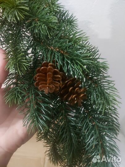 Гирлянда литая силикон с шишками